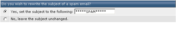 How should the spam be delivered?